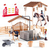 Peagprav Horse Stable Figurine Playset Horse Club With Rider Horses Toy Figures Animal Toys Set For Boys And Girls Gifts For Gir