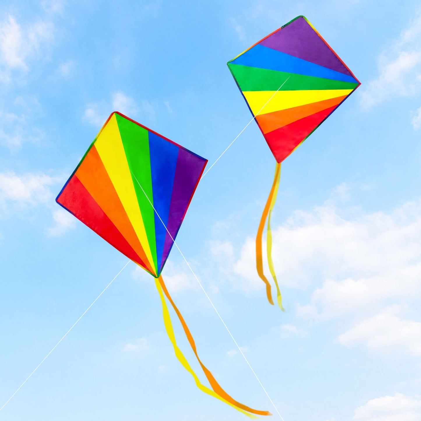 5 Pack Kite For Kids Adults Easy To Fly, Rainbow Kites For Toddlers Age 3-5 Beginners, Kites For Kids Ages 4-8 8-12 Easy To Fly In Low Wind- Large Kite For Family Beach Outdoor Games And Activities