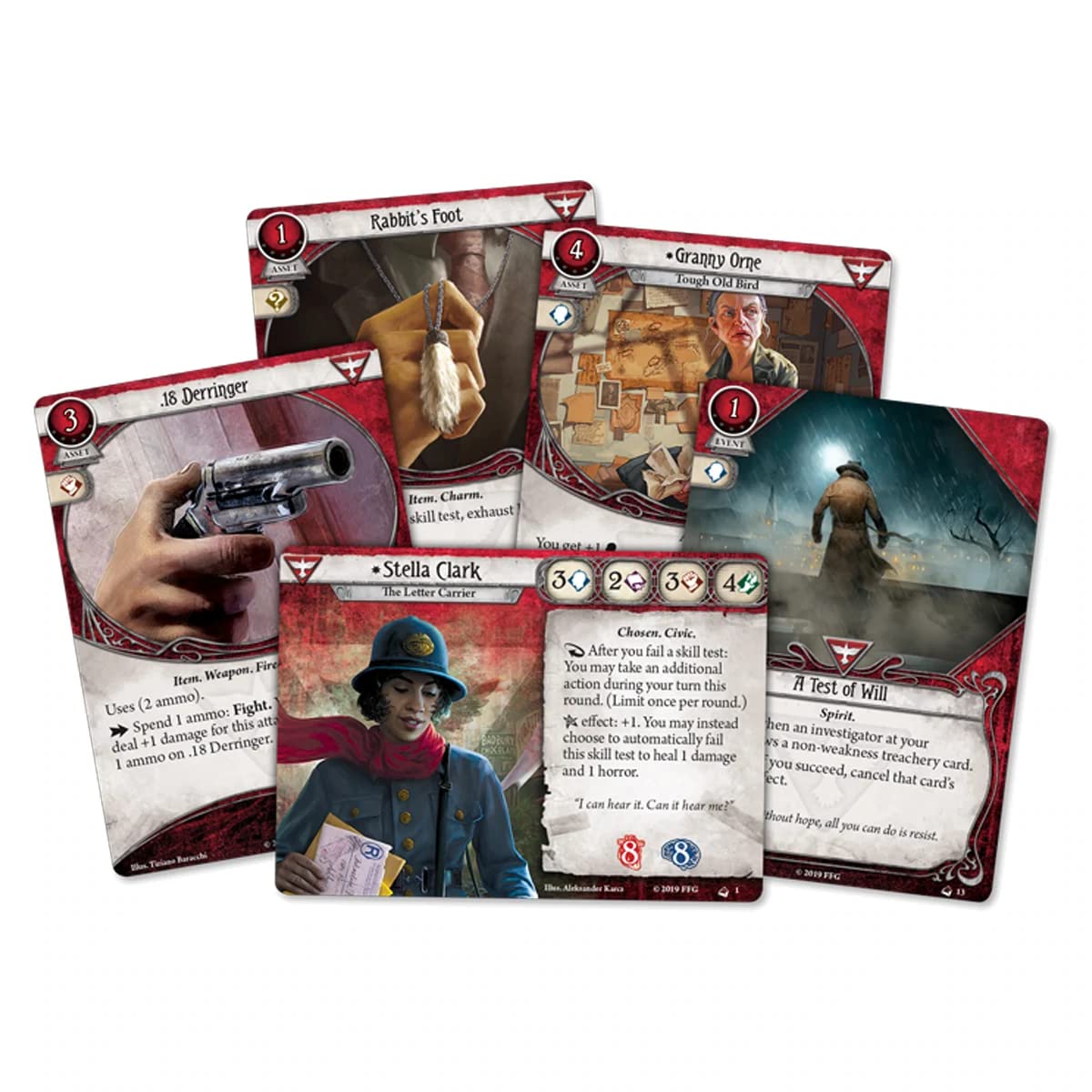 Fantasy Flight Games Arkham Horror The Card Game Stella Clark Starter Deck - Unveil A New Face In Your Adventures! Cooperative L