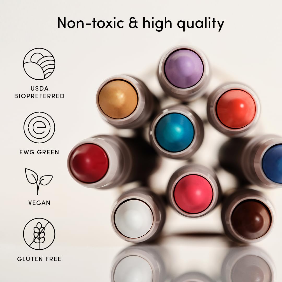 Evereden Kids Fantasy Face Crayon: Ice Queen - Non Toxic Kids Makeup & Multi-Purpose Face, Eye, & Lip Crayon - Creamy Clean Make