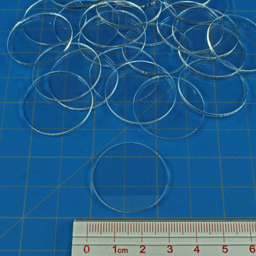 Litko Clear Round Miniature Bases | 1.5Mm Thick | Circular Figure Stands For Wargaming Boardgaming And Collectible Figures (25 C