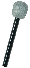 Beistle Silver and Black Glittered Microphone