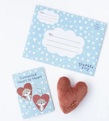 Slumberkins Connected Heart To Heart Plush & Board Book Set - Supports Family Bonding Therapy - Social Emotional Learning Gifts