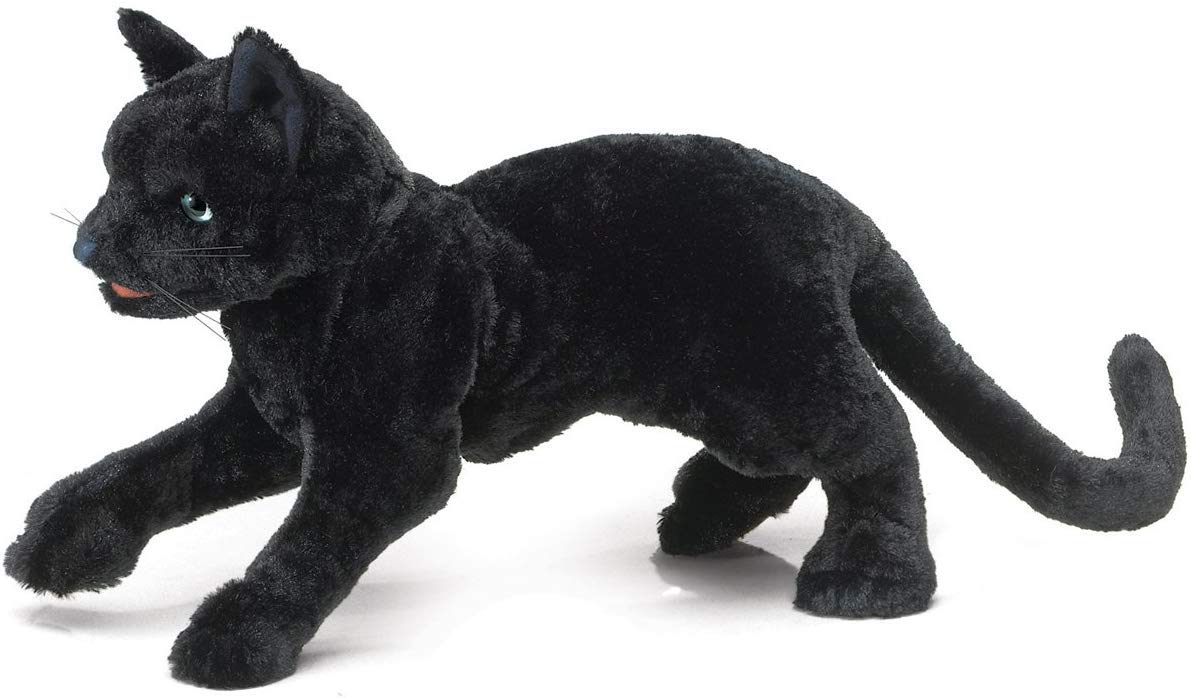 Folkmanis Black Cat Hand Puppet, 1 Ea