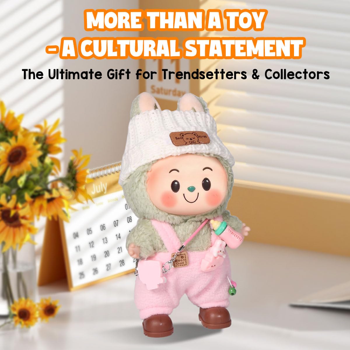 AICase for 17cm Doll Clothes/Outfit Clothing Set for 17cm Doll 3 Piece Set Hat Clothing Boys and Girls Stylish Adorable Clothes Accessories _Pink-16