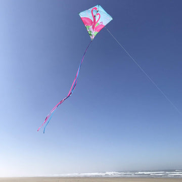 In The Breeze 3292 - Flamingo 30 Inch Diamond Kite - Fun, Easy Flying Kite