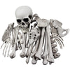 Xonor 28 Pieces Skeleton Bones And Skull For Halloween Decor Or Spooky Graveyard Ground Decoration (28Pcs)