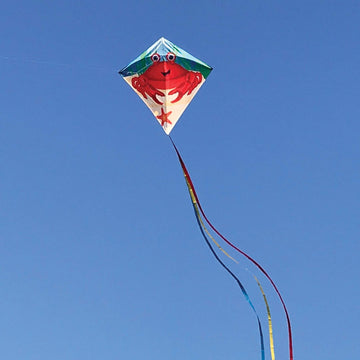In The Breeze 3290 - Crab 30 Inch Diamond Kite - Fun, Easy Flying Kite