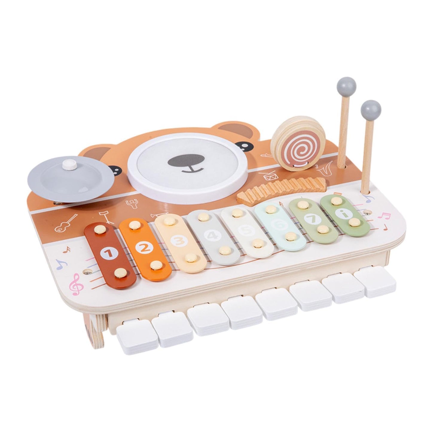 Calandis Wooden Musical Toy Sensory Musical Instrument For Toddlers Boy Girls Ages 3+ | Music & Art | Educational