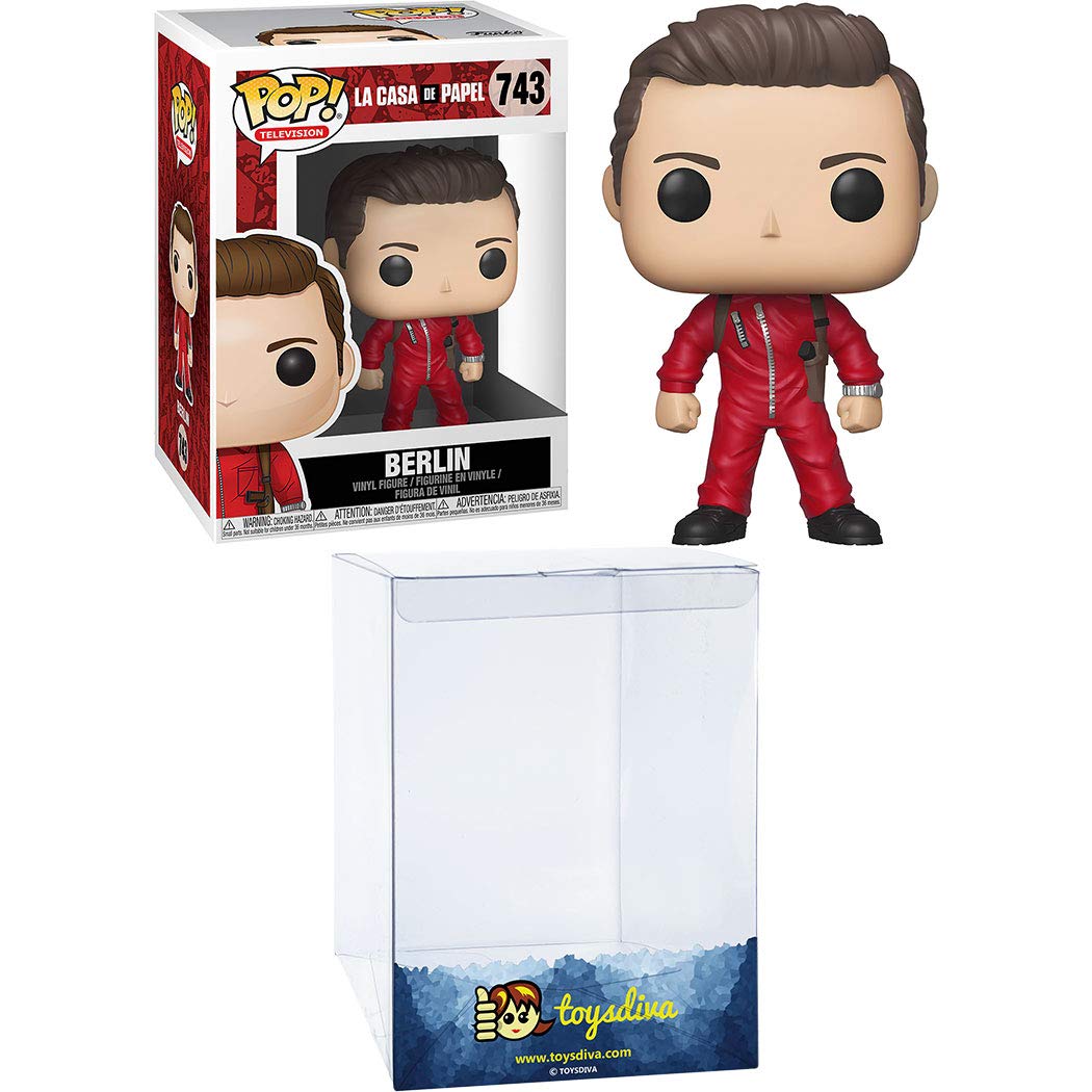 Berlin: Funk O Pop! Tv Vinyl Figure Bundle With 1 Compatible 'Toysdiva' Graphic Protector (34498 - B)