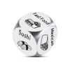 Onfaon Stocking Stuffers Food Decision Dice Decider For Couple,Valentines Day Gifts For Him Her Wedding Anniversary Steel Date N