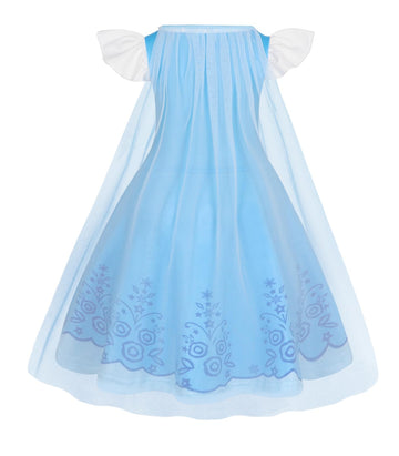 WonderBabe Princess Costume for Girls Princess Dress with Cape Skirt for Halloween Birthday Party Christmas size 1-2t