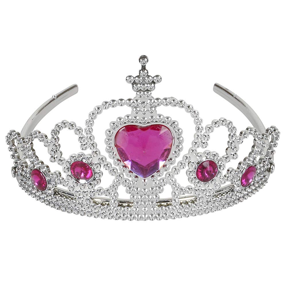 Rhode Island Novelty Tiaras with Heart Stones (12-Pack)