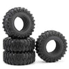 RCLIONS 4PCS 2.2inch 120mm RC Rubber Wheel Tyre Tires with Foam Insert for 1/10 RC Crawler Car Axial Wraith 90018