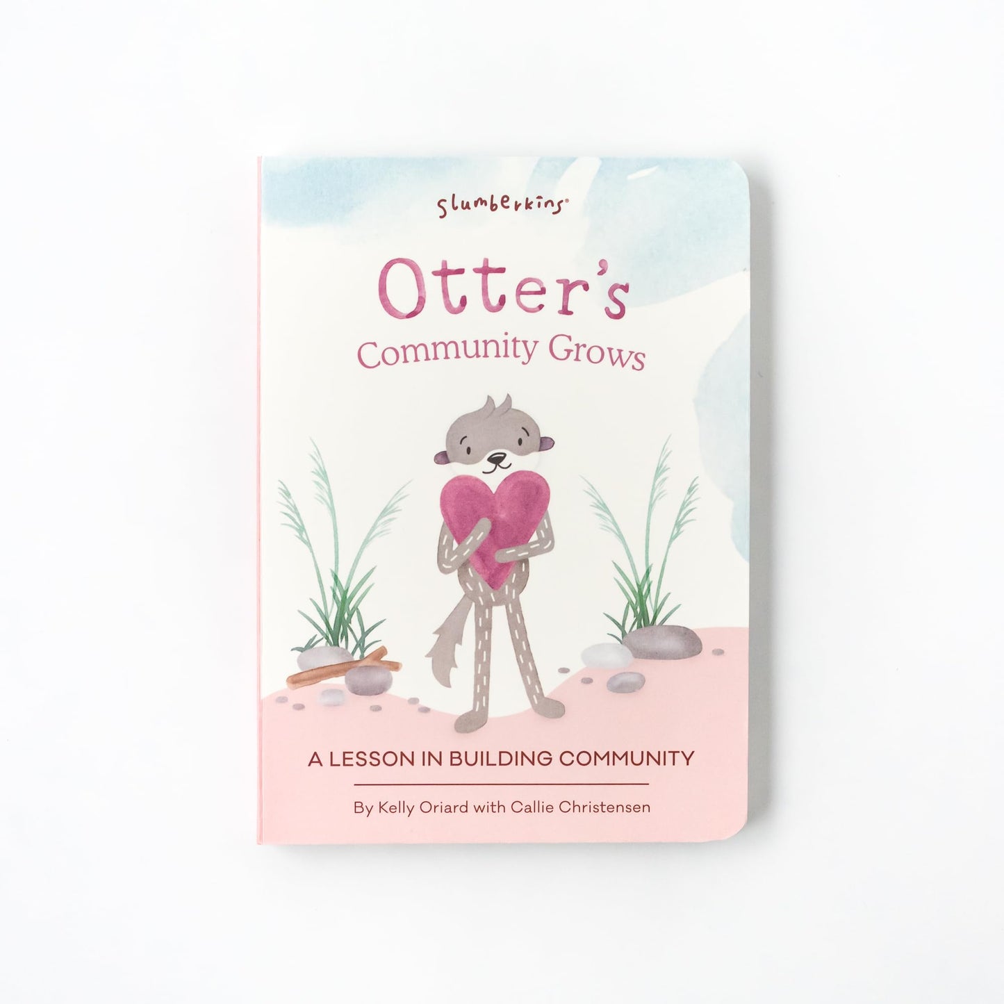 Slumberkins 14' Otter Kin & 2 Board Books Complete Set Bundle | Promotes Family Bonding, Building Connections & Acceptance | Social Emotional Learning, Ages 0+ (Otter Kin Plush + 2 Board Books)
