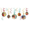 Amscan 671837 Disney Elena of Avalor Birthday, Foil Swirl Decoration, 12 Ct. 5-in