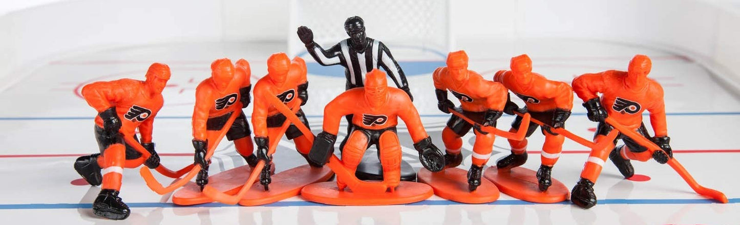 K Kaskey Kids NHL Hockey Guys - Penguins vs. Flyers Playset with 25 Pieces & Accessories for Creative Imaginative Play