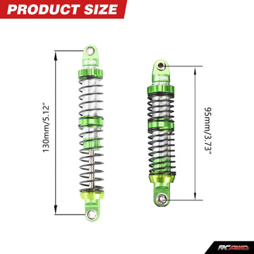 Rcawd 130Mm 7075 Universal Rc Shocks For A Lot Of 1/10 Rc Hobby Cars Upgrades, Full Aluminum Shock Absorbers Adjustable Shocks D