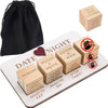 FOWSEEK Date Night Dice, Funny Date Night Idea Dice for Couples, Portable Wooden Dice Kit for Wife Husband Girlfriend Boyfriend