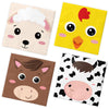 40Pcs Farm Animals Napkins-Farm Theme Party Decorations Pig Cow Horse Chick Animals Disposable Paper Napkins For Birthday,Baby S