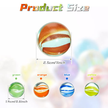 Pack Of 12 Marble Game Sets, Bag Of Marbles Glass Marble Pack Fun Shooter Marbles With Black Drawstring Storage Bag For Indoor A