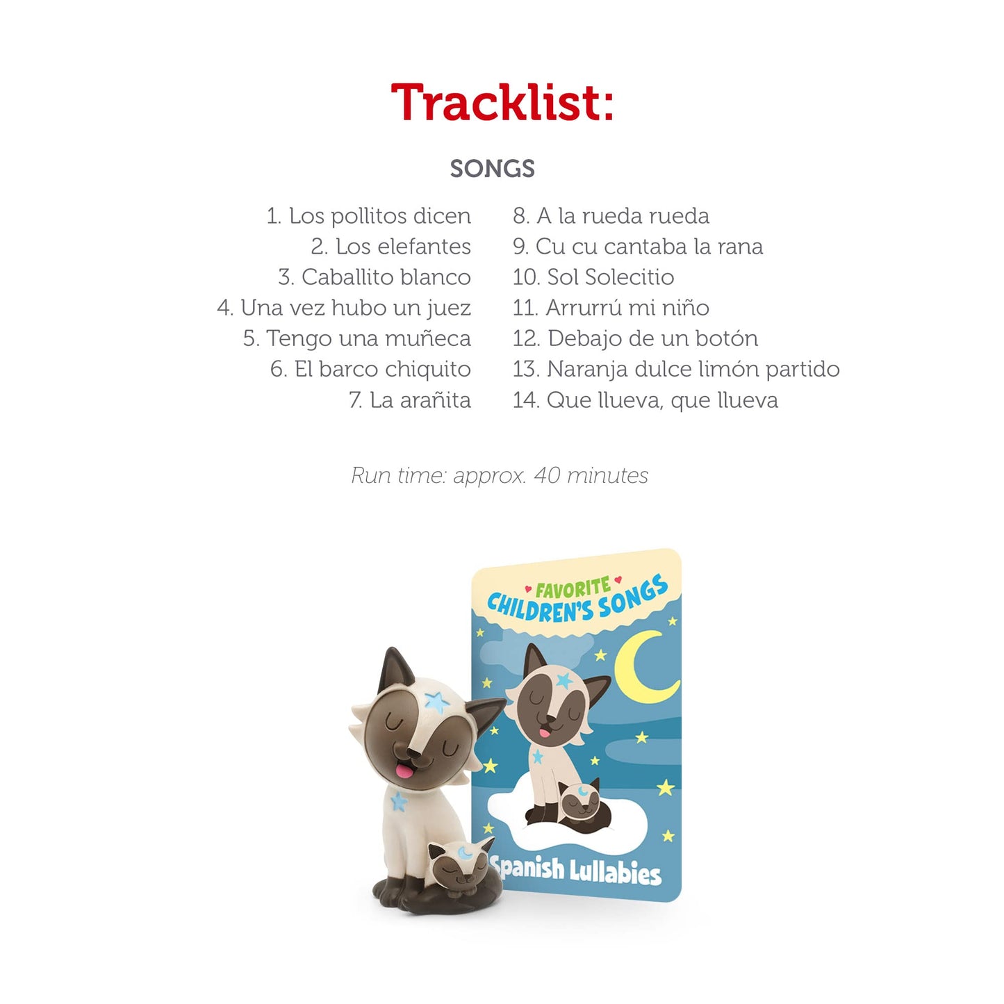 Tonies Spanish Lullabies Audio Play Character