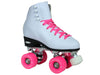 Epic Skates Classic White With Pink Wheels Roller Skates Classwhpnk09