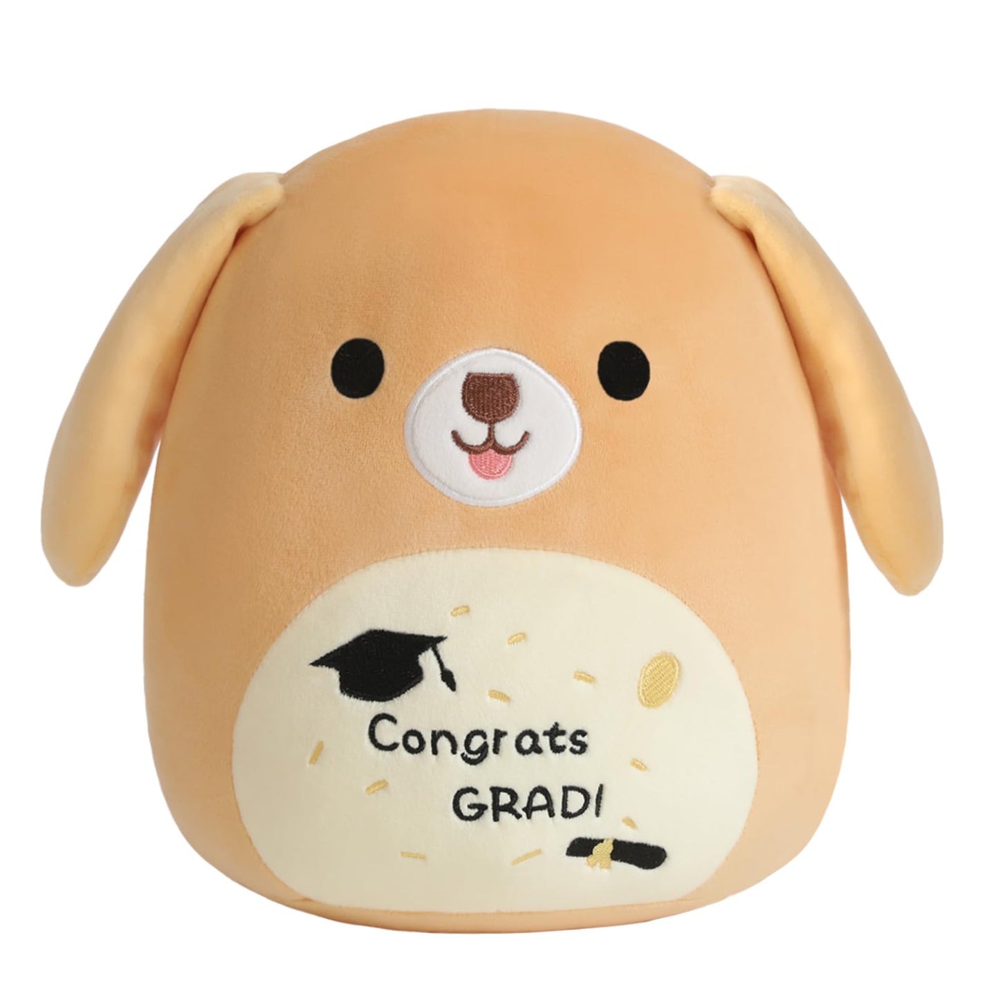 Finebee Dog Stuffed Animal Puppy Plushie Puppy Present Doll Gifts Cuddly Graduation Labrador Plush For Kids Students Kawaii Cele