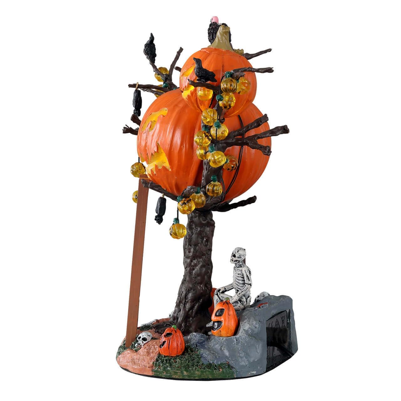 Lemax Spooky Town Pumpkin Tree House Battery Operated # 14856