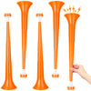 Gcqjoq 4 Pcs Collapsible Stadium Horn, 21 Inch, Plastic Vuvuzela Trumpet Noisemakers For Sports Events, Carnivals, Parties, Oran