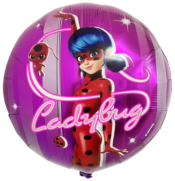 Miraculous Ladybug Large 20'' Birthday Helium Foil Balloons 2 Pcs | Colorful Design For Miraculous Ladybug Party Supplies And De