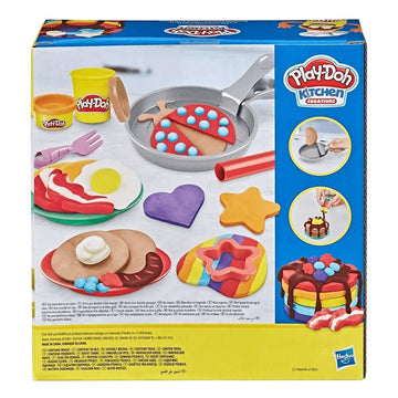 Play-Doh Kitchen Creations Flip 'N Pancakes Set With 14 Accessories & 8 Cans, Back To School Class Room Supplies, Food & Cooking Toys For Kids, Preschool Toys, Ages 3+
