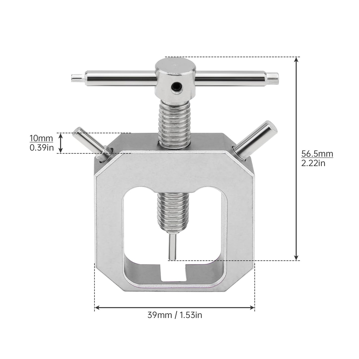 Omninmo Motor Gear Puller, Universal Motor Pinion Gear Puller Remover Mini Gear Puller for RC Vehicle Models Rc Car Fan (Silver)