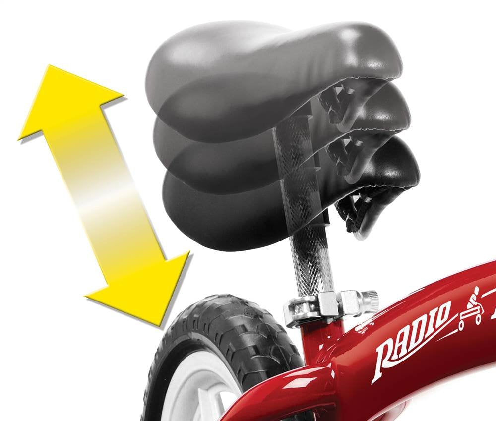 Radio Flyer 800X Glide And Go Age 2.5 To 5 Year Old Kids Balance Bike, Red