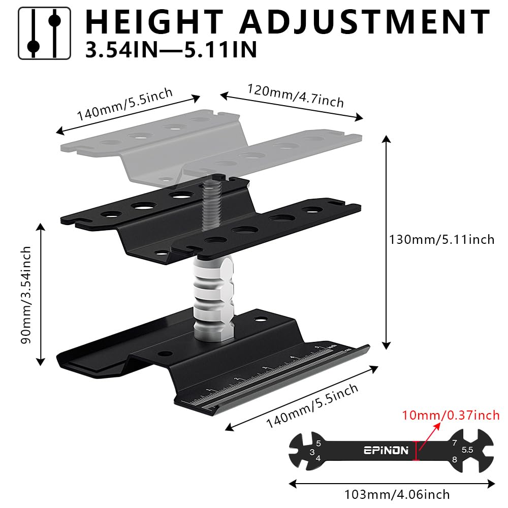 EPINON RC Car Repair Work Stand Repair Tool Set 360 Degree Rotation and 520 Pcs RC Screws Kit and RC Screwdrivers and Screws Pal