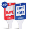 Never Have I Ever Card Game Paddles Maximize The Fun of Playing Cards 10 Physical I Have and I Have Never Paddles Portable mature-themed Games for Game Nights Vacations Family Gatherings Ages 17+