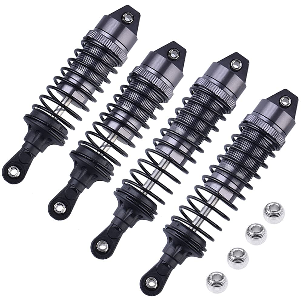 OGUNKE RC 4PCS Aluminum Front & Rear RC Shocks for 1/10 RC Truck Traxxas Slash 2WD/4x4 shocks Rustler 4X4 shocks Stampede 4X4 sh