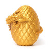 Flavery Dragon Egg - 3D Printed Gold Fidget Toy with Flexible Pearly Sheen, Medium Size, Model BL-12GOLD