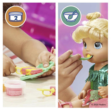 Baby Alive Sunshine Snacks Doll - Summer Waterplay, 13" Blonde Hair, Multicolor, Model F1680, Eats and Poops Toy for Kids Ages 3+