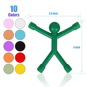 10 Pcs Magnets-Toys-Magnetic-Toys-Men-People, Colorful, Kids Travel Toys, For Refrigerator Magnets, Office, Whiteboard Decoratio