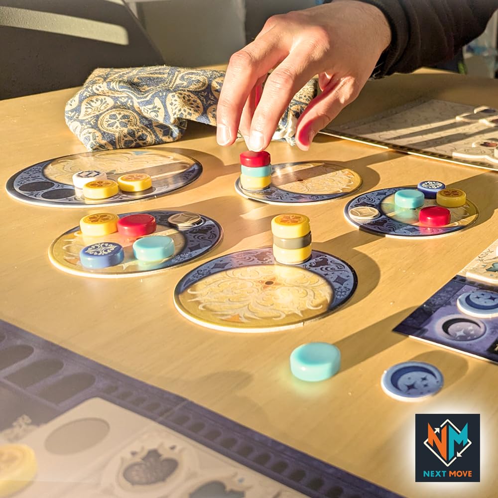 Azul Duel Board Game - Competitive Head-To-Head Tile-Placement Strategy Game, Stunning Mosaic Art And Quick Gameplay For Kids &