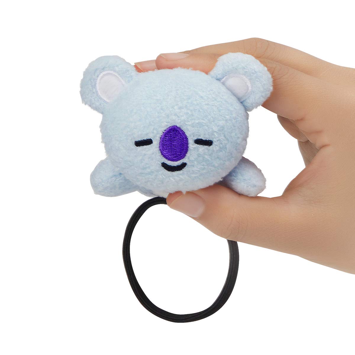 Bt21 Koya Character Plush Stuffed Animal Elastic Hair Tie Band Accessories For Girls, Blue