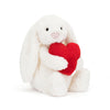 Jellycat Bashful Red Love Heart Bunny Stuffed Animal, Medium 12 Inches | Rabbit & Bunny Plush Toy | Classic Children'S Gift | Va