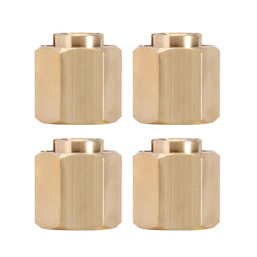 INJORA 9g Brass Wheel Hex Hub 7mm Extenders Adaptor for TRX4M Redcat Ascent18 1/18 RC Crawler Car Upgrade(9g/Total)
