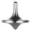 CHEETOP Stainless Steel Spinning Top enhanced Exquisite Perfect Balance Well Made Metal Desk EDC Little Fidget Toy Spin Long Time Over 6 Minutes Great Value (Silver Large Diameter 34mm)
