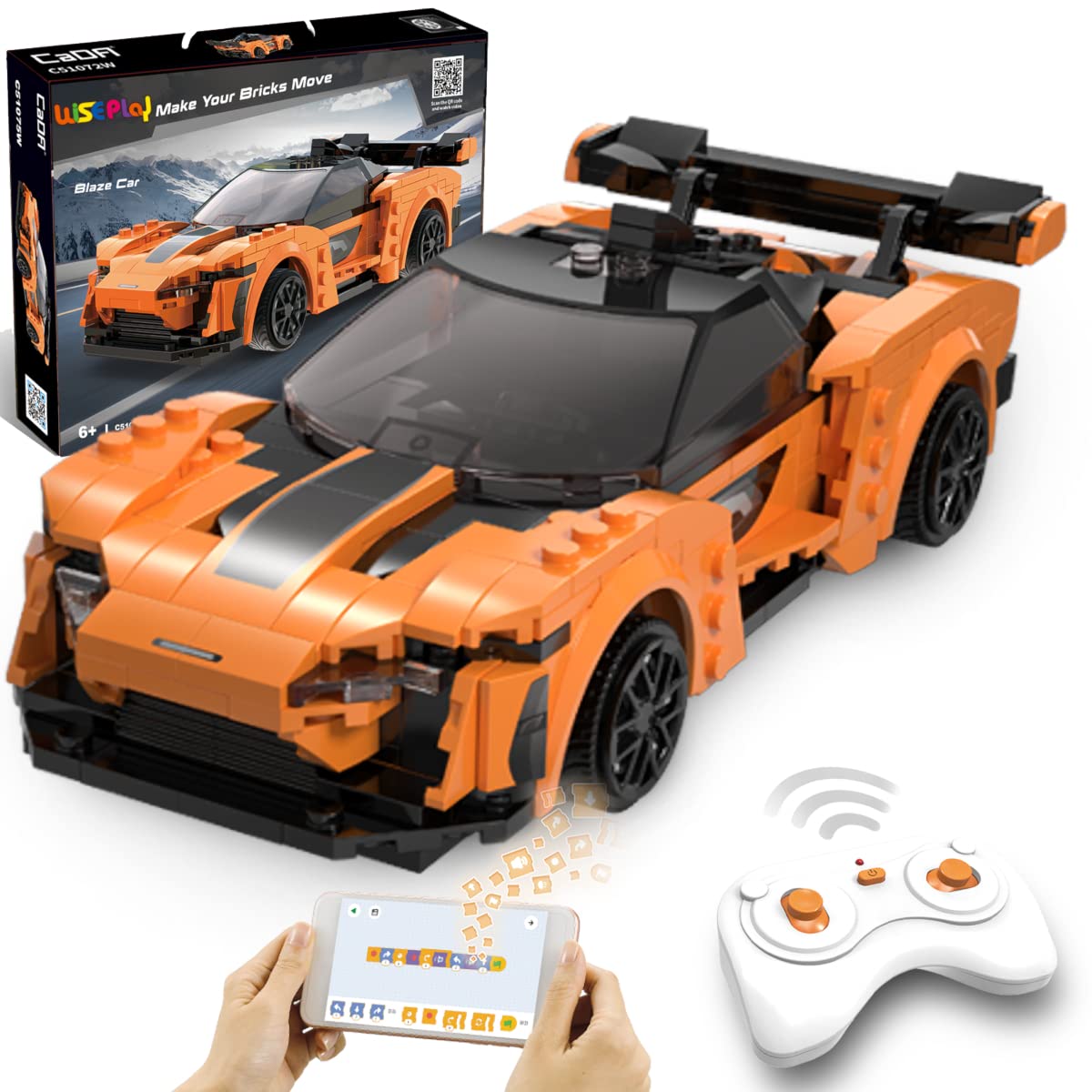 Wiseplay Stem Toys For 7 Year Old Boys & Girls - Stem Remote Control Car Building Kit - Stem Projects For Kids Ages 6-8 - Compat