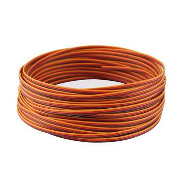 OliYin 50 feet 22AWG Servo Extension Cable Wire Extended Wiring 60 Cores Cord Lead for RC Helicopter Drone Cars DIY Accessories