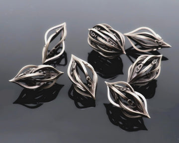 CREEBUY Metal DND Game Dice Set: Arcanum Dice for Dungeon and Dragons Table Games-Metal 3D Printed Hollow Dice Polyhedral D&D RP