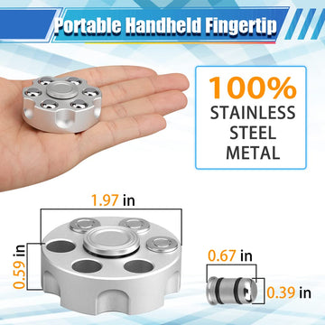 Alloy Metal Fidget Spinner, Cool Handheld Fidgit Cube For Kids Adults, Desk Toy, Christmas Party Supplies Gifts For Classroom Office