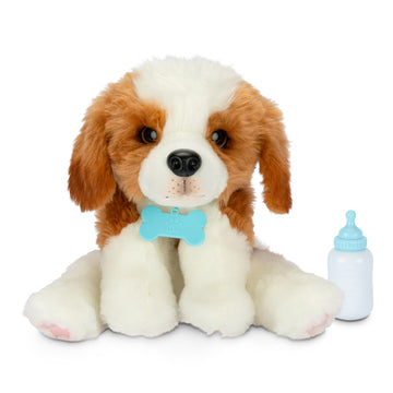 Little Live Pets My Really Real Puppy - Patches The Beagle | Interactive Toy With 60+ Sounds, Soft Fur, Blinking Eyes, Feeding Sounds, 2-In-1 Carrier Bed, Secret Birthmark & Adoption Certificate